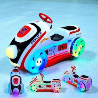 صورة دراجة كهربائية للأطفال بتصميم شرطة